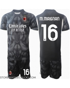 AC Milan Mike Maignan #16 Portiere Maglia Gara Casa Repliche 2024-25 Bambino